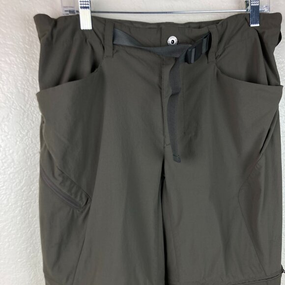 The Northface Men's Olive Zip-Off Convertible Hiking Pants Sz 34 R - Picture 1 of 16